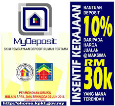 Skim ini adalah satu dari langkah yang diumumkan oleh kerajaan dalam bajet 2011 untuk membantu bank yang menawarkan pinjaman skim rumah pertamaku (srp). Mydeposit Bantuan Rm 30 000 Atau 10 Bagi Memiliki Rumah