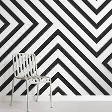 Black And White Striped Wallpaper Nz Mona Black White Striped Wallpaper Mural Murals Wallpaper White Wall Paint Black And White Wallpaper Striped Wallpaper