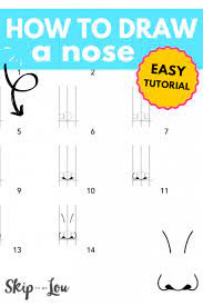 Just draw a smooth shape around the wings. How To Draw A Nose With Easy Steps Skip To My Lou