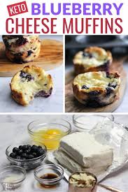 Keto Low Carb Blueberry Cheese Muffins In 2020 Low Sugar Diet Recipes Keto Blueberry Muffins Blueberry Cream Cheese Muffins