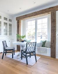 Plus, it works equally well in large and small kitchens. White Breakfast Nook Table The Lilypad Cottage