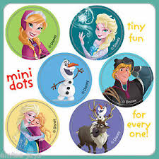 Details About Frozen Stickers 48 Dots 8 Sheets Reward Charts Party Favours Seals Elsa