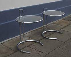 Strong enough to hold up the tediously designed tempered glass and with its metal ring protector, it insures the sturdiness it is known for. Eileen Gray Style Side Table Vintage Film And Furniture