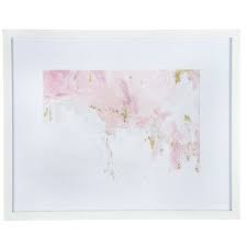 Pink White Gold Abstract Framed Wall Decor Frame Wall Decor Cow Wall Decor Wall Decor Online