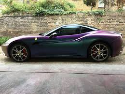 We did not find results for: Ferrari California Colour Shift Vinyl Wrap At Wrapping Cars London