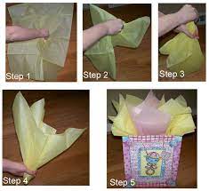 Jan 17, 2019 · placing the tissue paper in first 1. How To Place Tissue Paper In A Gift Bag And Make It Look Good Gift Tissue Paper Decorated Gift Bags Tissue Paper Wrapping