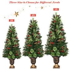 We did not find results for: Costway 3ft Pre Lit Christmas Entrance Tree In Urn W 40 Led Light Red Overstock 18512526