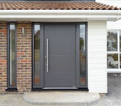Hormann Thermo 46 Tps 515 Insulated Steel Front Door Garage Door Design Steel Front Door Modern Exterior Doors