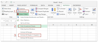 How To Display Or Hide Sheet Tabs And Sheet Tab Bar In Excel