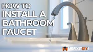 Nov 19, 2016 · you can measure your faucet, or use a simple shortcut using coins. How To Install A Bathroom Faucet Mr Fix It Diy