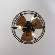 Rustic ceiling fans with lights: Modern Farmhouse Farmhouse Flush Mount Ceiling Fan Novocom Top