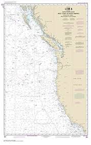 Paradise Cay Publications Noaa Chart 501 North Pacific Ocean West Coast Of North America Mexican Border To Dixon Entrance 27 5 X 43 4 Traditional
