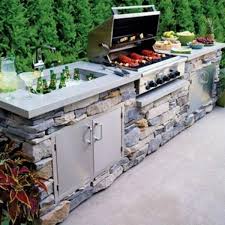 la cuisine avec ilot central idees de decoration et design cuisine exterieure patio exterieur de la cuisine motif de cuisine en plein air