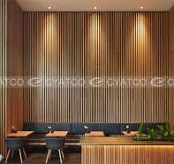 Restaurant Wood Wall Panel Design - CYATCO Akupanel Custom ...