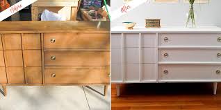 Mid Century Modern Dresser Redesign With Fresh Paint Behr Canada White mid century china europe dressing table madira dressers canada flange dresser.