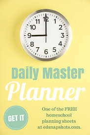 Starting collecting free planner pages or purchase them or design your own. Free Homeschool Planner Master Plan Your Morning Basket