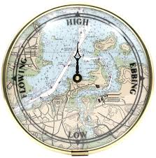 Tide Clock Pod Of Edgecombcustom Handmade Nautical Chart Clocks