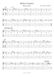 We have an official roller coaster tab made by ug professional guitarists.check out the tab ». Roller Coaster Danny Vera Arrangement For Solo Guitar Sheet Music For Guitar Solo Musescore Com