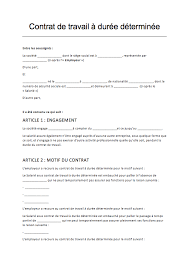 Si vous êtes en année incomplète, vous devrez faire une régul, plus solde cp. Contrat De Travail A Duree Determinee Cdd