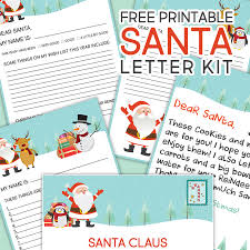 Fold over the envelope flaps to create the envelope (use a ruler to make sure the. Free Printable Santa Letter Kit The Cottage Market