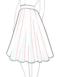 How To Draw A Flared Skirt In Easy 9 Steps I Draw Fashion Fashion Illustrations Techniques Fashion Drawing Drawing Anime Clothes