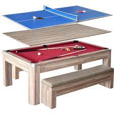 Driftwood Park Avenue 7 Combo Dining Pool Table Plus Table Tennis Set Pool Table Dining Table Outdoor Pool Table Pool Table Room