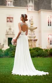 Flowy Grecian Bridal Gown With Sparkly Belt Wedding Dresses Crystal Wedding Dresses Chiffon Wedding Gowns