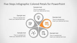 Free download the biggest collection of free website templates, layouts and themes. Five Steps Infographic Colored Petals Free Powerpoint Diagram Slidemodel
