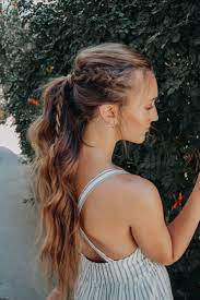 High Ponytail Bohemian Hairstyle For Long Hair With A Braid Messy And Easy Beac Bo High Ponytail Hairstyles Boho Hairstyles For Long Hair Long Hair Styles