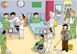 Mereka bersenam menggunakan alatan yang disediakan di taman permainan itu. Cikgugoh Gambar Bina Ayat