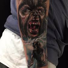 Whatever the case, it is undeniable that wolves are one of the most common popular figures in demand when it comes to tattoos. Tattoo Uploaded By Robert Davies Werewolf Tattoo By Kristian Kimonides Wolf Werewolves Werewolf Horror Horrorcreature Halloween Kristiankimonides 261592 Tattoodo