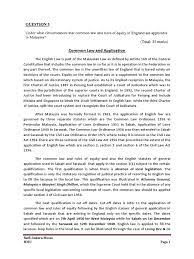 This was a direct result of the colonisation of malaya, sarawak, and north borneo by britain between the early the supreme law of the land—the constitution of malaysia—sets out the legal framework and rights of malaysian citizens. Common Law And Application English Law Judiciaries