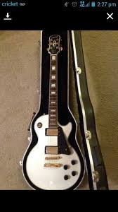 Epiphone Les Paul Custom In Alpine White Ryan Les Paul Custom Epiphone Les Paul Epiphone