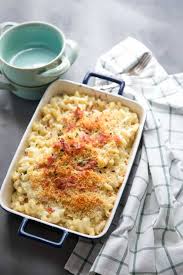 Combine the macaroni with the cheese sauce. Crab And Bacon Mac And Cheese Lemons For Lulu