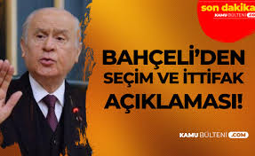 Son Dakika Devlet Bahceli Den Secim Ve Cumhur Ittifaki Aciklamasi