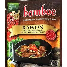 Warna dan cita rasanya didasarkan dari karakter rawon jawa timur sehingga kamu pasti puas. Perencah Rawon Bumbu Instan Rawon Bamboe Makanan Khas Surabaya Shopee Malaysia