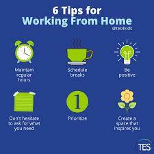 Tips For Working From Home Working From Home Remote Work Tips