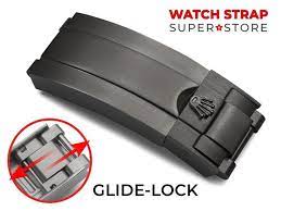 For Rolex Glidelock Leather Rubber Watch Strap Band 16mm Clasp Etsy Rubber Watches Watch Strap Strap