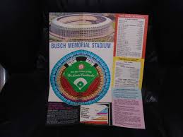 1966 St Louis Cardinals 1st Year New Busch Stadium Baseball