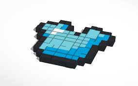 Diamond ore can be mined using an iron pickaxe or stronger. Minecraft Diamond Chestplate Tinkercad