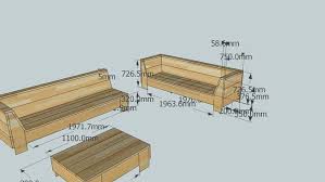 bouwtekeningen voor een steigerhout loungeset de ze houten tuinbanken vormen aan elkaar een hoekbank ook de lage tuintafe tuinbank palletmeubels bouwtekening