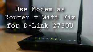 How To Use Wireless Modem As A Router Wifi Fix For D Link 2730u And Android Youtube