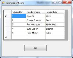 Vb Net Database Access Tutorialspoint
