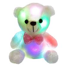 Wewill Glow Teddy Bear With Luminous Led Colorful Night Lights Stuffed Animals Gifts For Kids On Teddy Bear Stuffed Animal Teddy Bear Toys Bear Stuffed Animal