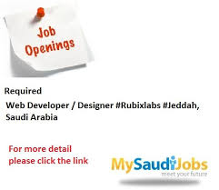 Web Developer Designer Rubixlabs Jeddah Saudi Arabia Accounting Jobs Job Opening Job