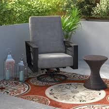 Patio furniture online and in stores. Brayden Studio Niles High Back Rocker Chat Swivel Patio Chair With Sunbrella Cushions Reviews Wayfair
