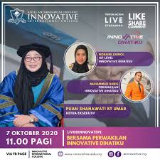 'kolej universiti islam antarabangsa selangor') also known as kuis is a private university located in bandar seri putra, bangi, selangor. Innovative International College On Twitter Jangan Lupa Saksikan Live Innovative Dihatiku Tajuk Bersama Perwakilan Innovative Dihatiku Bersama Puan Shahawati Binti Umar Puan Noraini Zainol Muhammad Hanis Tarikh