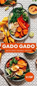 Gado Gado With Spicy Peanut Sauce 30 Minutes Minimalist Baker Recipes Recipe Peanut Sauce Recipes Spicy Peanuts