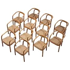 Large Set Of Twelve Bentwood Dining Chairs By Ton 1960s In 2020 Fabric Dining Room Chairs Mid Century Modern Fabric Bentwood Rocking Chair