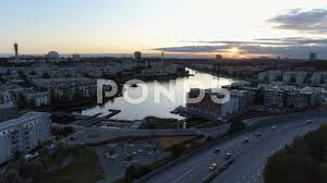 Biz apartment hammarby sjostad is a hotel with 168 hotel apartments in stockholm. Aerial View Of Hammarby Sjostad Distric Stock Video Pond5